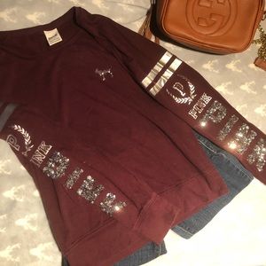 VS Pink Sweater (Burgundy)